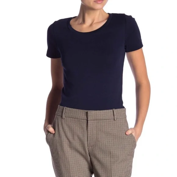 J. Crew Coral Rose Short Sleeve Crew Neck Tee-Shirt - Picture 5 of 8